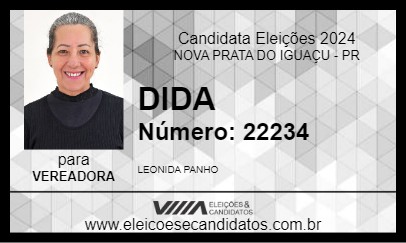 Candidato DIDA 2024 - NOVA PRATA DO IGUAÇU - Eleições