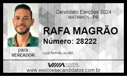 Candidato RAFA MAGRÃO 2024 - MATINHOS - Eleições