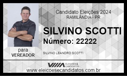 Candidato SILVINO SCOTTI 2024 - RAMILÂNDIA - Eleições