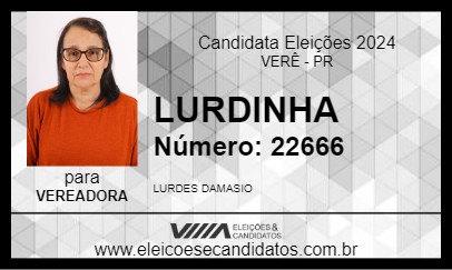 Candidato LURDINHA 2024 - VERÊ - Eleições