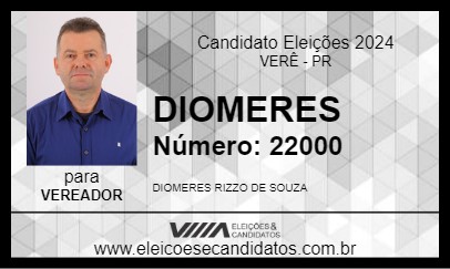 Candidato DIOMERES 2024 - VERÊ - Eleições