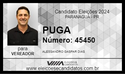 Candidato PUGA 2024 - PARANAGUÁ - Eleições