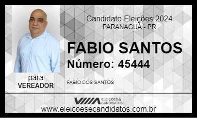 Candidato FABIO SANTOS 2024 - PARANAGUÁ - Eleições