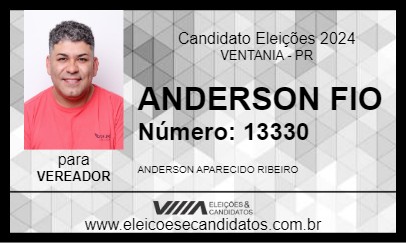 Candidato ANDERSON FIO 2024 - VENTANIA - Eleições