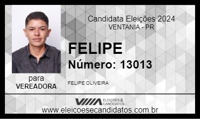 Candidato FELIPE 2024 - VENTANIA - Eleições