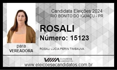 Candidato ROSALI 2024 - RIO BONITO DO IGUAÇU - Eleições