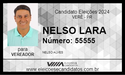 Candidato NELSO LARA 2024 - VERÊ - Eleições