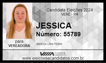 Candidato JESSICA 2024 - VERÊ - Eleições