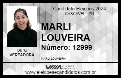 Candidato MARLI LOUVEIRA 2024 - CASCAVEL - Eleições