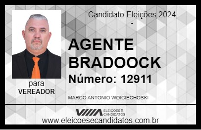 Candidato AGENTE BRADOOCK 2024 - CASCAVEL - Eleições