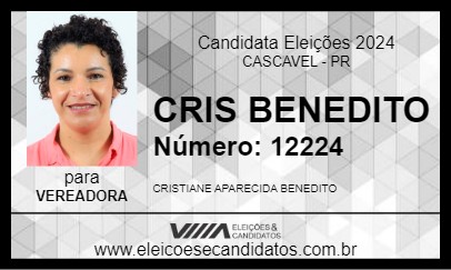 Candidato CRIS BENEDITO 2024 - CASCAVEL - Eleições