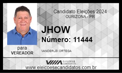 Candidato JHOW 2024 - OURIZONA - Eleições