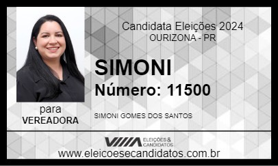 Candidato SIMONI 2024 - OURIZONA - Eleições