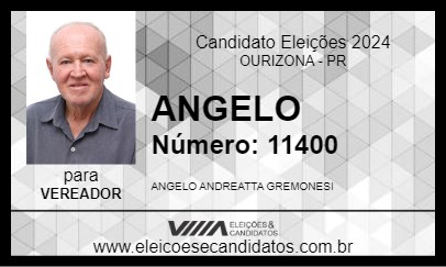 Candidato ANGELO 2024 - OURIZONA - Eleições