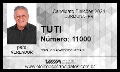 Candidato TUTI 2024 - OURIZONA - Eleições