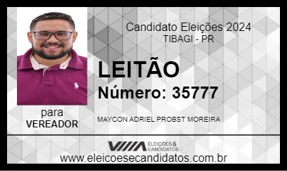 Candidato LEITÃO 2024 - TIBAGI - Eleições