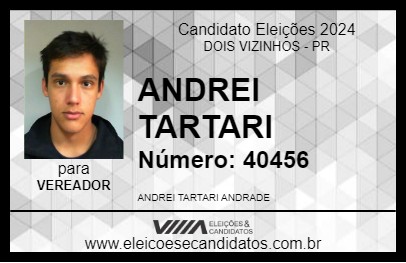 Candidato ANDREI TARTARI 2024 - DOIS VIZINHOS - Eleições