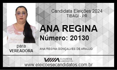 Candidato ANA REGINA 2024 - TIBAGI - Eleições