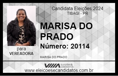 Candidato MARISA DO PRADO 2024 - TIBAGI - Eleições