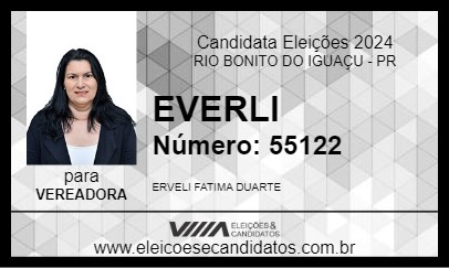 Candidato EVERLI 2024 - RIO BONITO DO IGUAÇU - Eleições