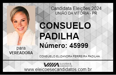 Candidato CONSUELO PADILHA 2024 - UNIÃO DA VITÓRIA - Eleições