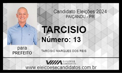 Candidato TARCISIO 2024 - PAIÇANDU - Eleições