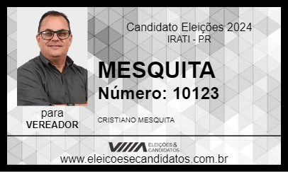 Candidato MESQUITA 2024 - IRATI - Eleições