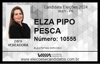 Candidato ELZA PIPO PESCA 2024 - IRATI - Eleições