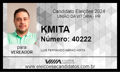 Candidato KMITA 2024 - UNIÃO DA VITÓRIA - Eleições