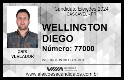 Candidato WELLINGTON DIEGO 2024 - CASCAVEL - Eleições