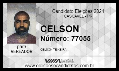 Candidato CELSON 2024 - CASCAVEL - Eleições