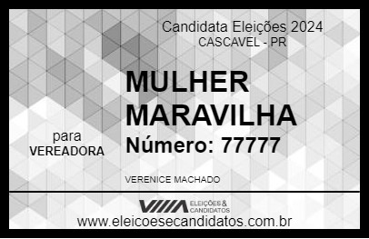 Candidato VERE MULHER MARAVILHA 2024 - CASCAVEL - Eleições