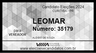 Candidato LEOMAR 2024 - CURITIBA - Eleições