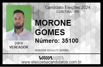 Candidato MORONE GOMES 2024 - CURITIBA - Eleições