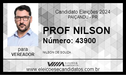 Candidato PROF NILSON 2024 - PAIÇANDU - Eleições