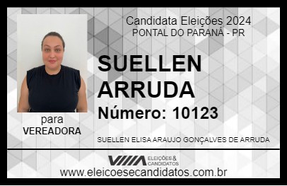 Candidato SUELLEN ARRUDA 2024 - PONTAL DO PARANÁ - Eleições