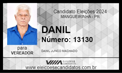 Candidato DANIL 2024 - MANGUEIRINHA - Eleições