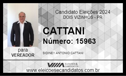 Candidato CATTANI 2024 - DOIS VIZINHOS - Eleições