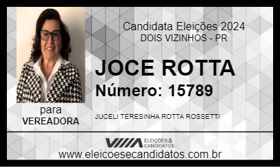 Candidato JOCE ROTTA 2024 - DOIS VIZINHOS - Eleições