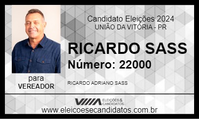 Candidato RICARDO SASS 2024 - UNIÃO DA VITÓRIA - Eleições