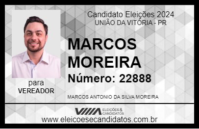 Candidato MARCOS MOREIRA 2024 - UNIÃO DA VITÓRIA - Eleições