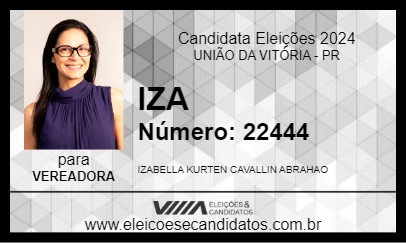 Candidato IZA KURTEN 2024 - UNIÃO DA VITÓRIA - Eleições