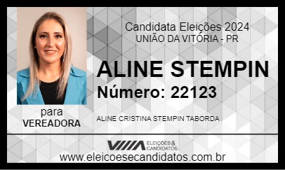 Candidato ALINE STEMPIN 2024 - UNIÃO DA VITÓRIA - Eleições