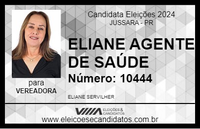 Candidato ELIANE  AGENTE  DE SAÚDE 2024 - JUSSARA - Eleições