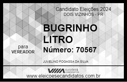 Candidato BUGRINHO 2024 - DOIS VIZINHOS - Eleições