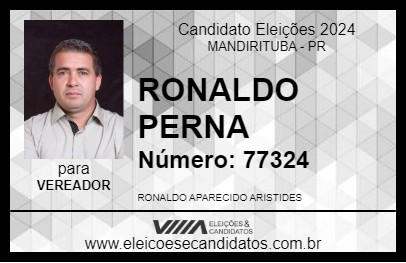 Candidato RONALDO PERNA 2024 - MANDIRITUBA - Eleições