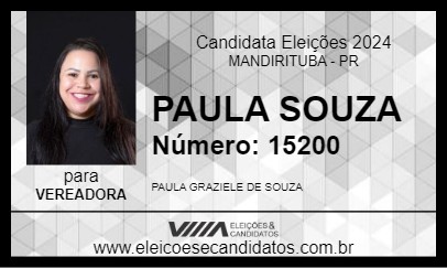 Candidato PAULA SOUZA 2024 - MANDIRITUBA - Eleições