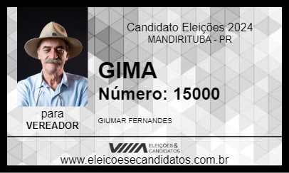 Candidato GIMA 2024 - MANDIRITUBA - Eleições