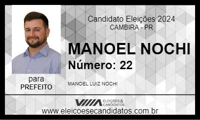 Candidato MANOEL NOCHI 2024 - CAMBIRA - Eleições