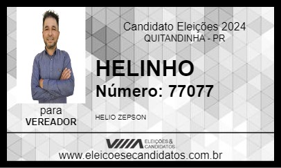 Candidato HELINHO 2024 - QUITANDINHA - Eleições